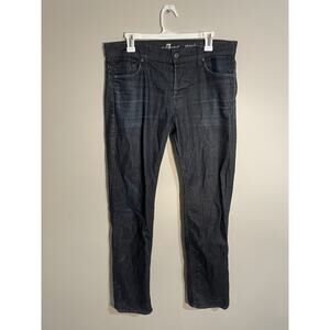 7 for All Mankind Standard Button Fly Men’s Size 33 Dark Wash Straight Leg